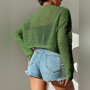 Cable&Gauge Green Knit Cardigan